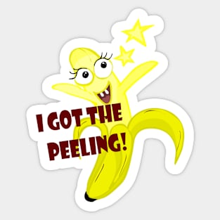 Ecstatic Banana Sticker